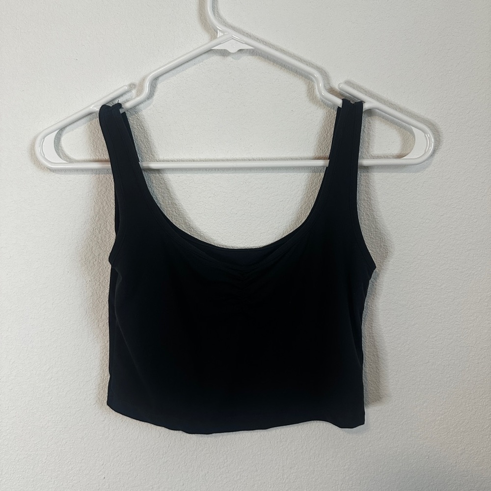 Alphalete Black Cropped Tank Top
